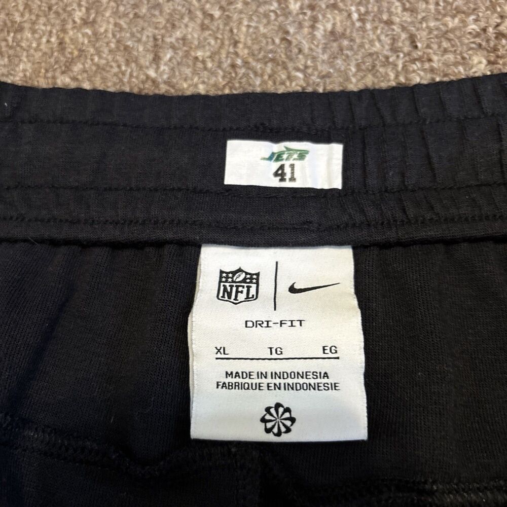 New York Jets XL Nike NFL On Field Dri-Fit Sweatpant Men's Black (#41 label) - Picture 7 of 11